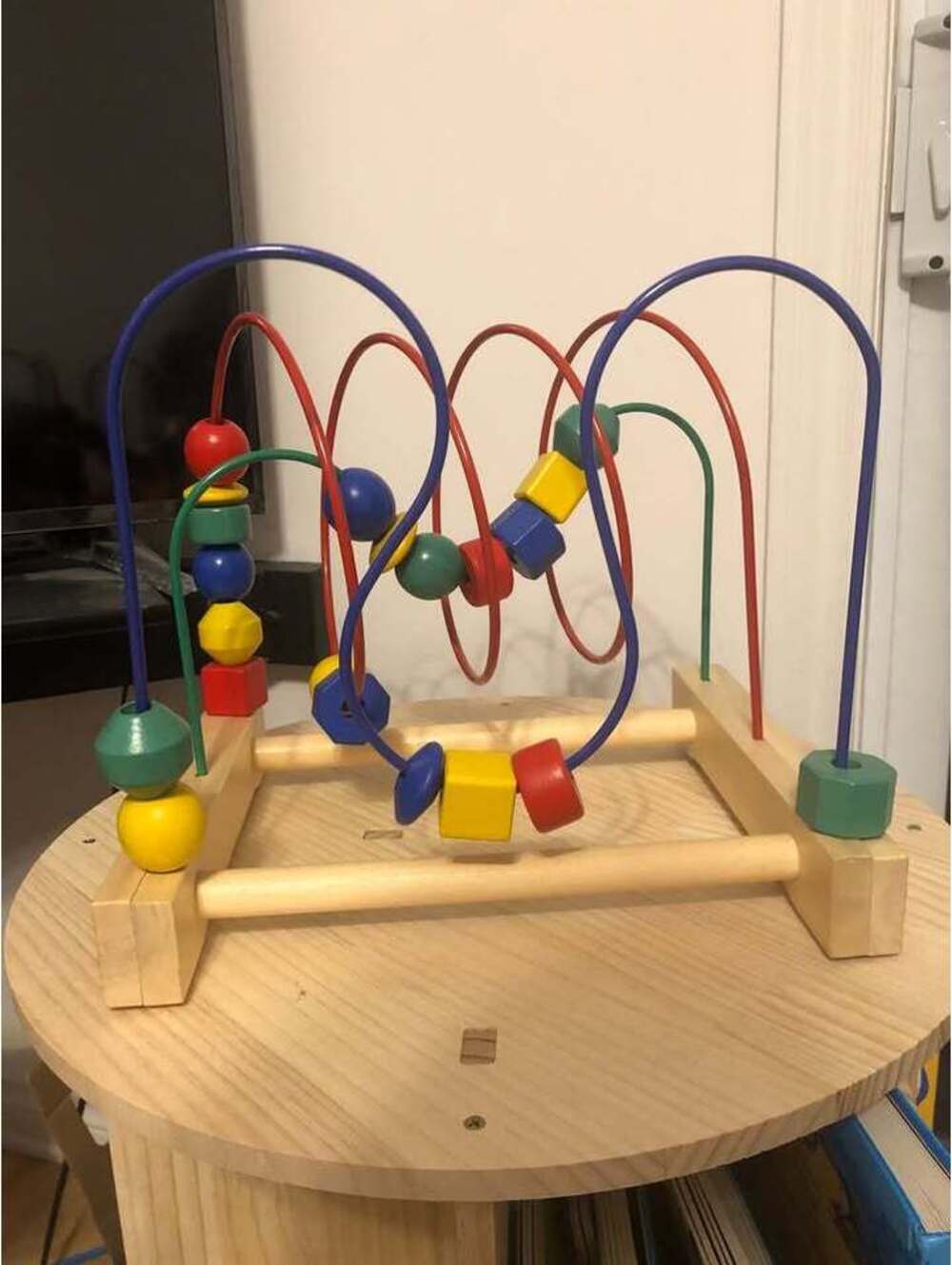 Ikea Mula Wood Beads Slider Labyrinth Toy